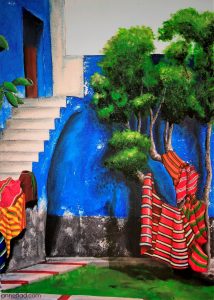 "Convento Sta. Catalina", Acryl auf Leinwand, 50 x 70 cm, 2014 (leihbar und / oder käuflich erwerbbar über die Kunstleihe Hamburg-Harburg)