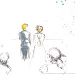 Hochzeitsbegleitung - Schnellzeichnung und -malerei Anne Flad Hochzeitszeichnerin